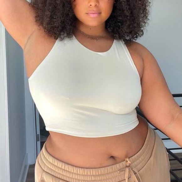 FASHION Nova Cream Sienna Double Lined Top. Size S. P - Picture 4 of 5
